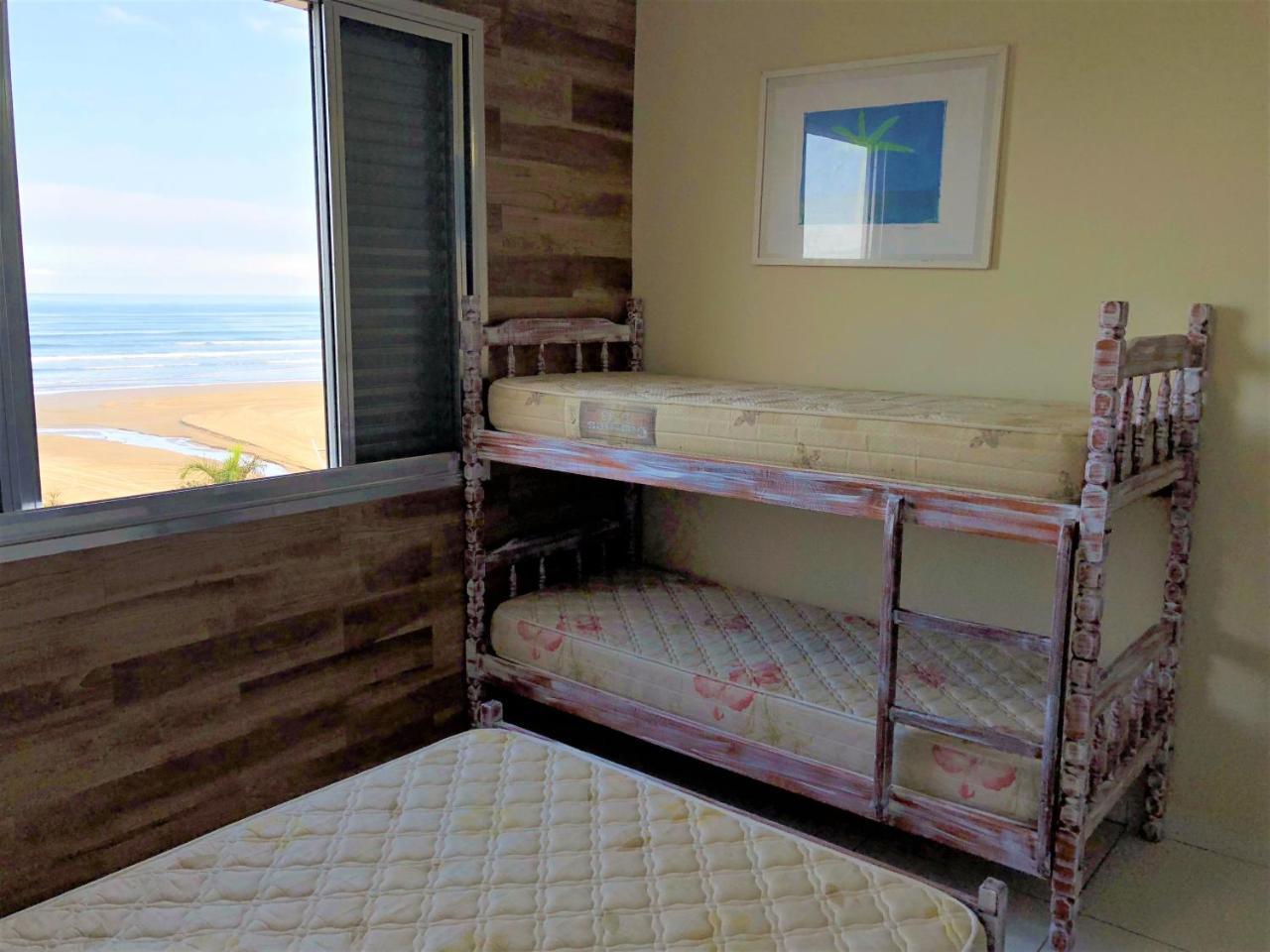 Apto Frente Ao Mar Com Vista Maravilhosa Apartment Praia Grande  Luaran gambar