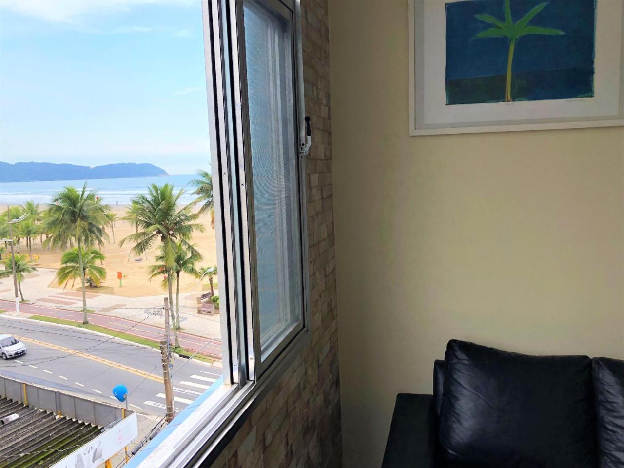 Apto Frente Ao Mar Com Vista Maravilhosa Apartment Praia Grande  Luaran gambar
